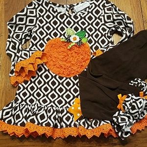 Emily Rose pumpkin tunic set